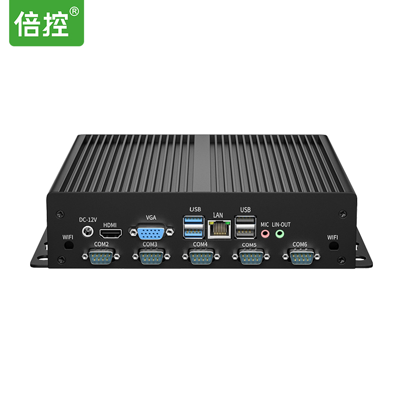 倍控G28-2LAN-6COM 雙網口六串口工(gōng)控電(diàn)腦主機RS485/RS232可(kě)切換