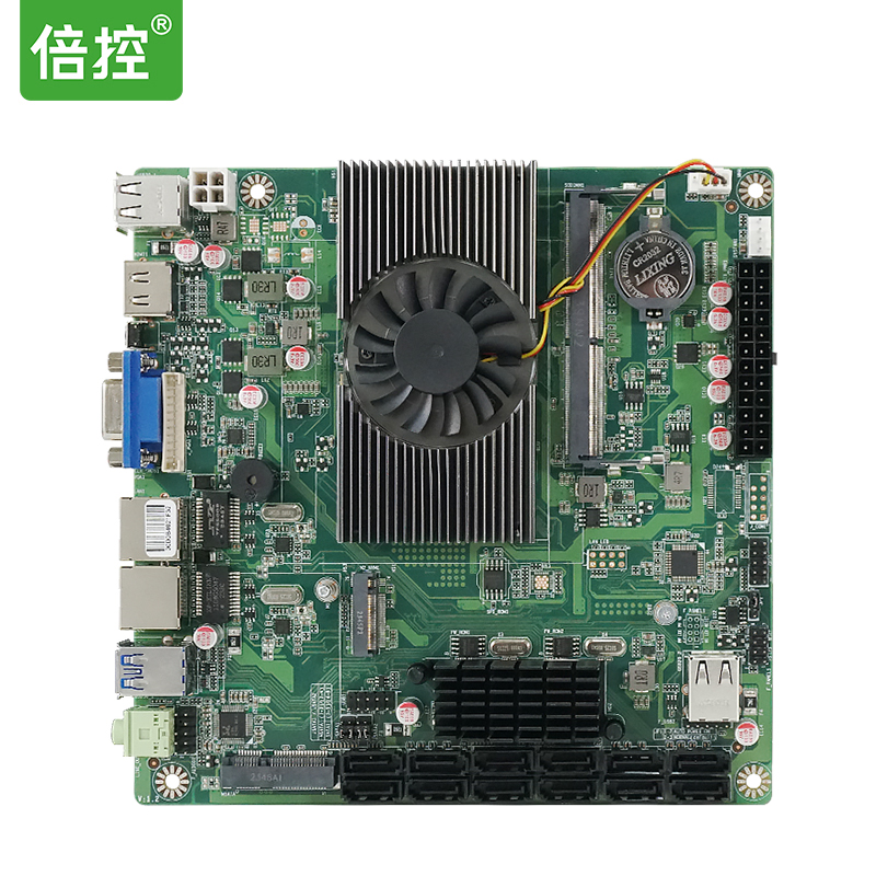 倍控N5095多(duō)盤位 NAS主闆雙網卡12個SATA6盤位10盤位